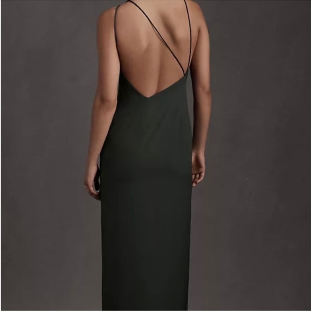 BHLDN Marta Crepe Maxi Dress in Midnight Blue - Size 10 NWOT - Picture 3 of 6